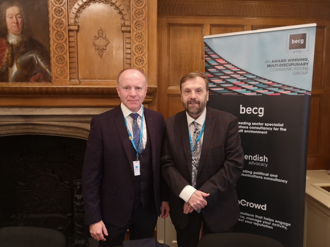 Eddie Tuttle and Marco Longhi MP at the BECG panel discussion